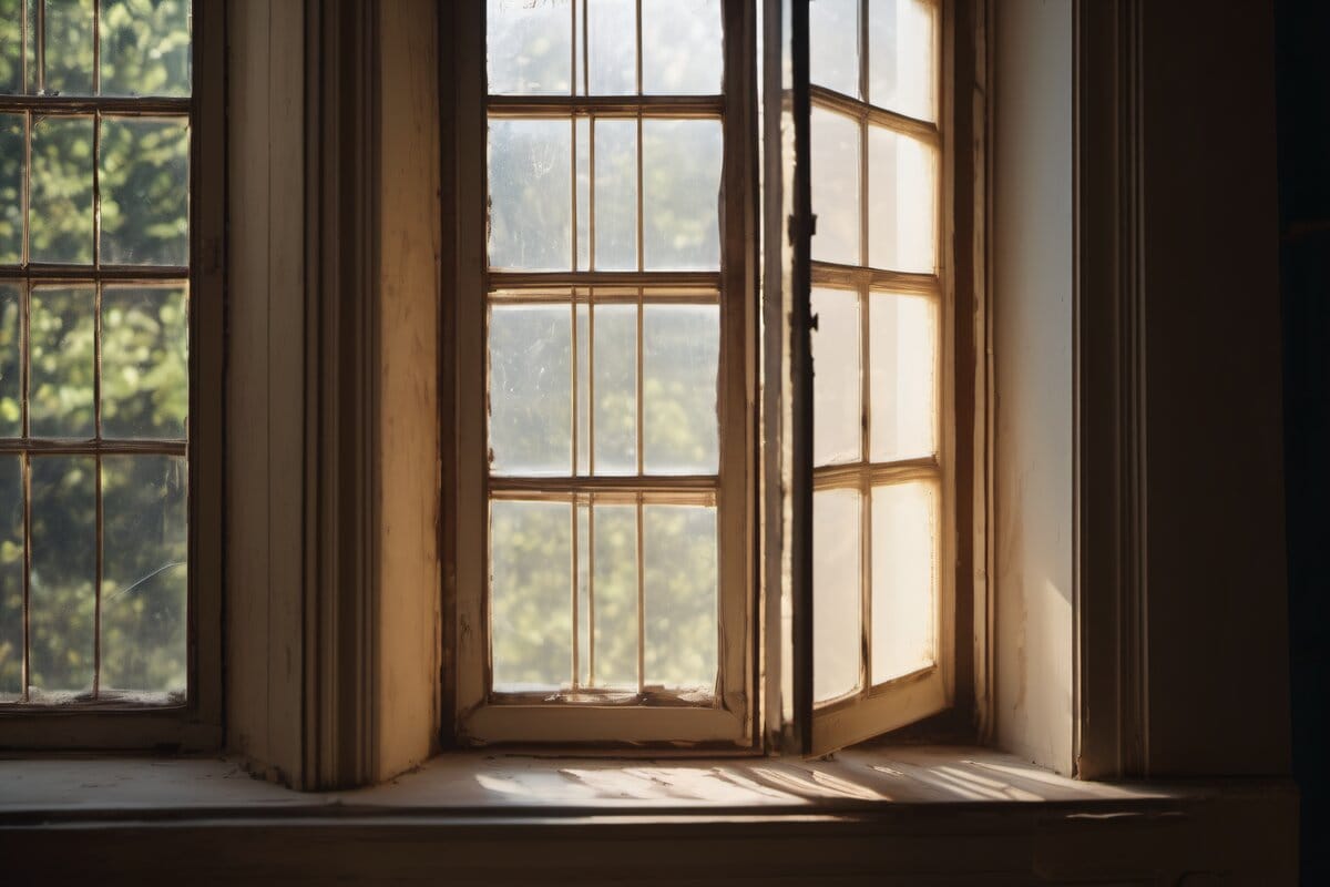 Single coat of paint showing uneven coverage and streaks under raking side light