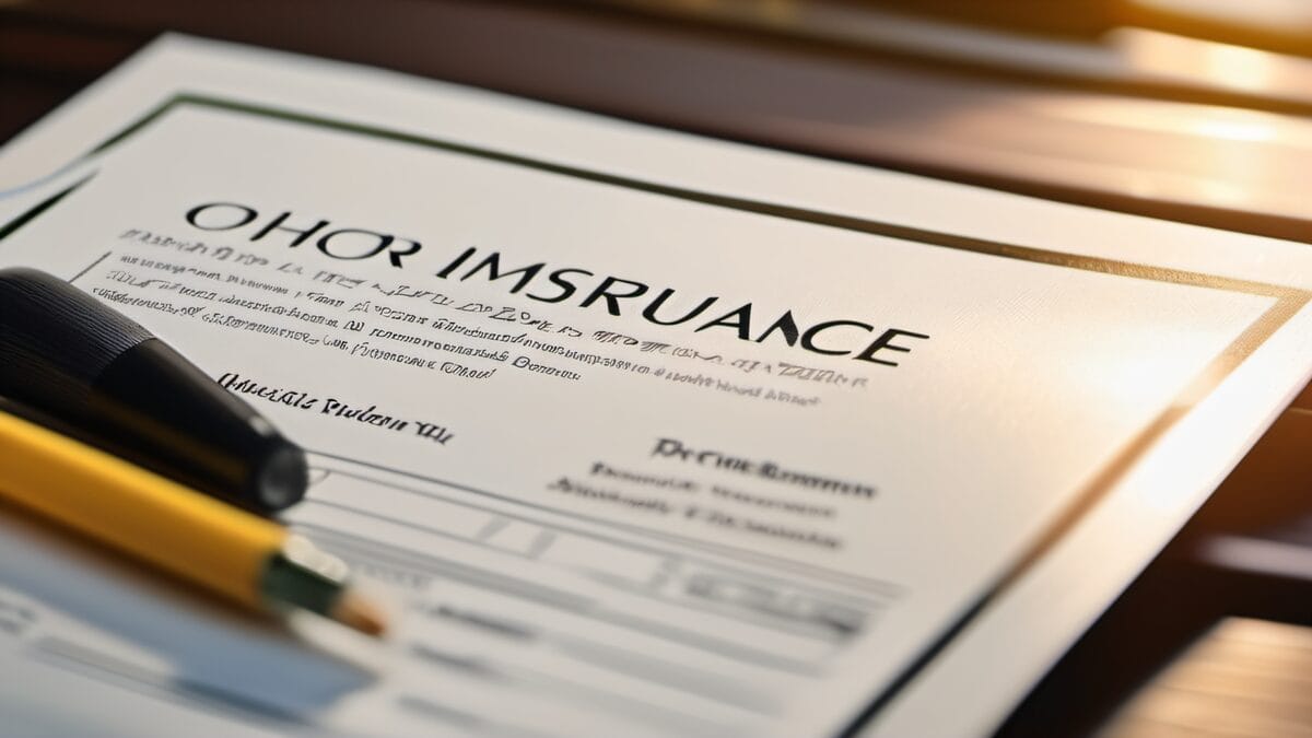 Workers compensation insurance documentation alongside professional painting supplies