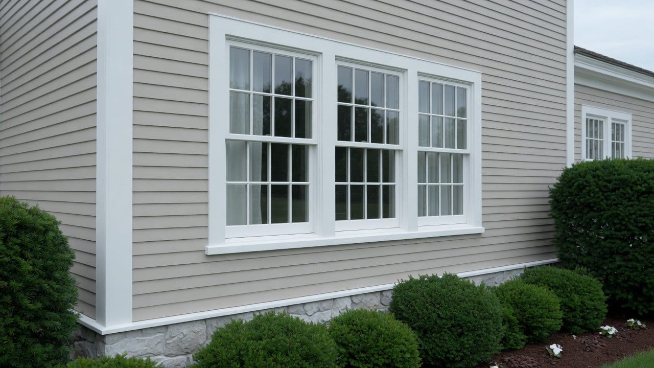 Painting contractor and homeowner inspecting exterior trim on a MetroWest Boston home during a warranty walkthrough